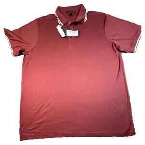 NWT Devon & Jones CrownLux Performance® Men's Plaited Tipped Polo XL